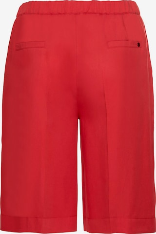 SHEEGO Loose fit Pleated Pants in Red