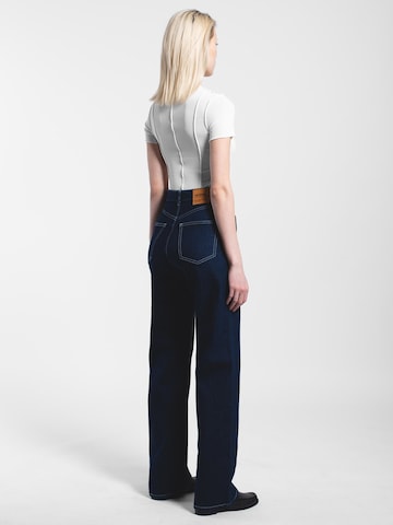 Dr. Denim Regular Jeans 'Echo High Straight' in Blauw