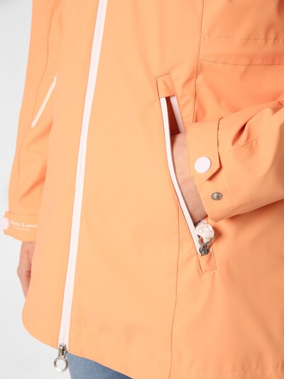 Marie Lund Parka mi-saison en orange clair / blanc, Vue avec produit