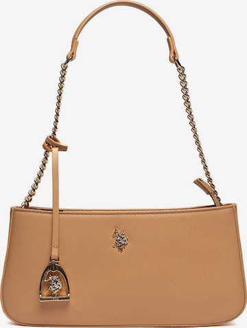Borsa a mano di U.S. POLO ASSN. in marrone: frontale