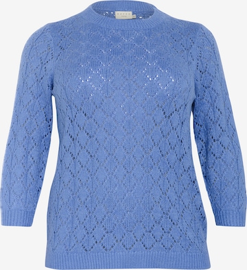 KAFFE CURVE - Pullover 'KCMika' em azul: frente