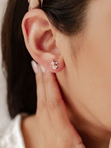 Hey Happiness - Pendientes 'Unicorn Charm' en oro