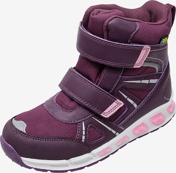 ZigZag Boots in Purple: front