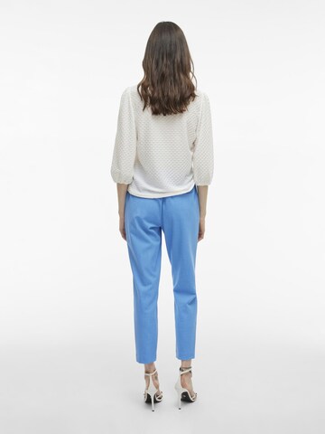 VILA Tapered Bandplooibroek 'VIVarone' in Blauw