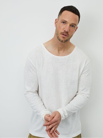 DAN FOX APPAREL Shirt 'Lino' in White: front