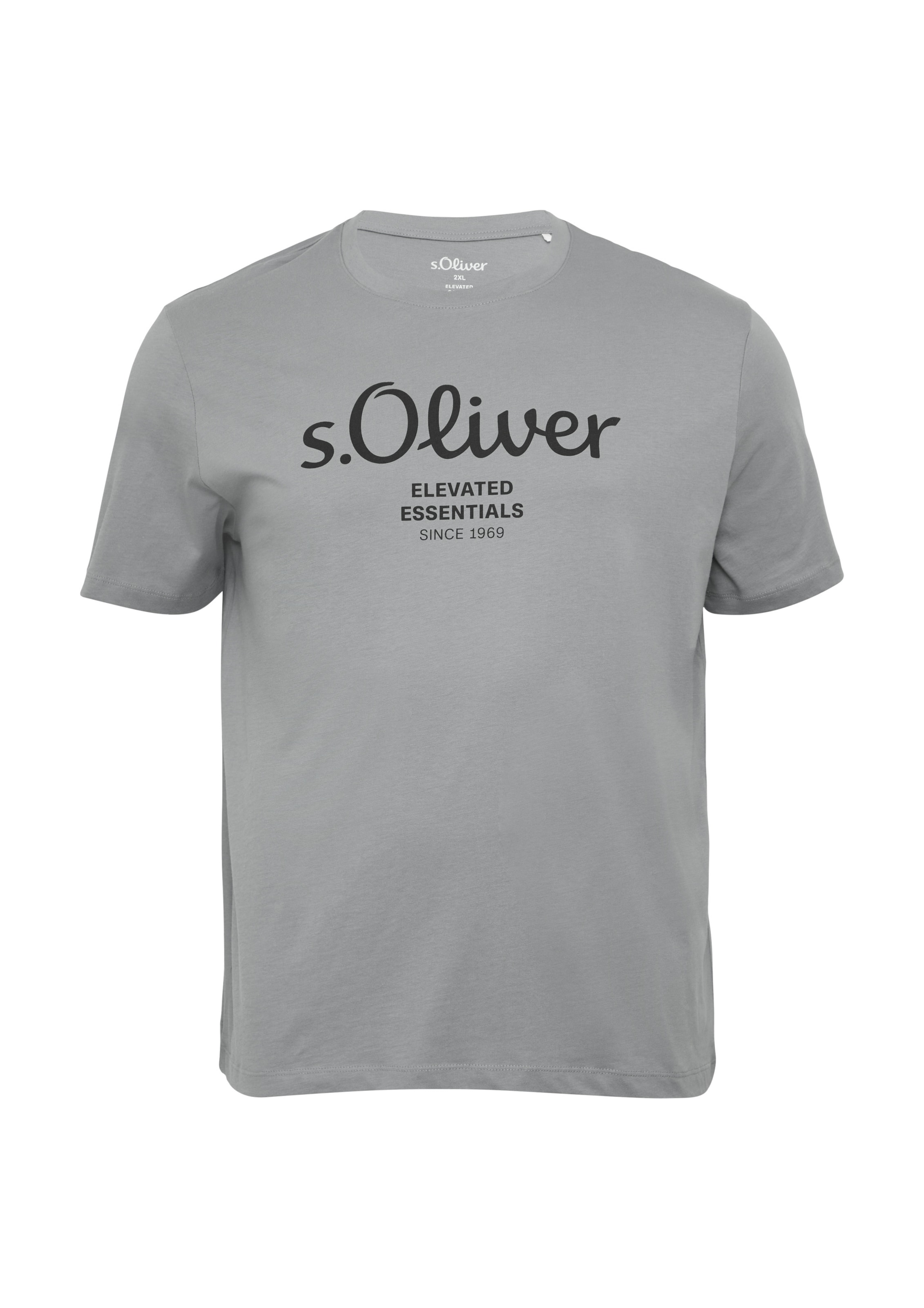 s.Oliver Men Big Sizes Футболка в Серый: спереди