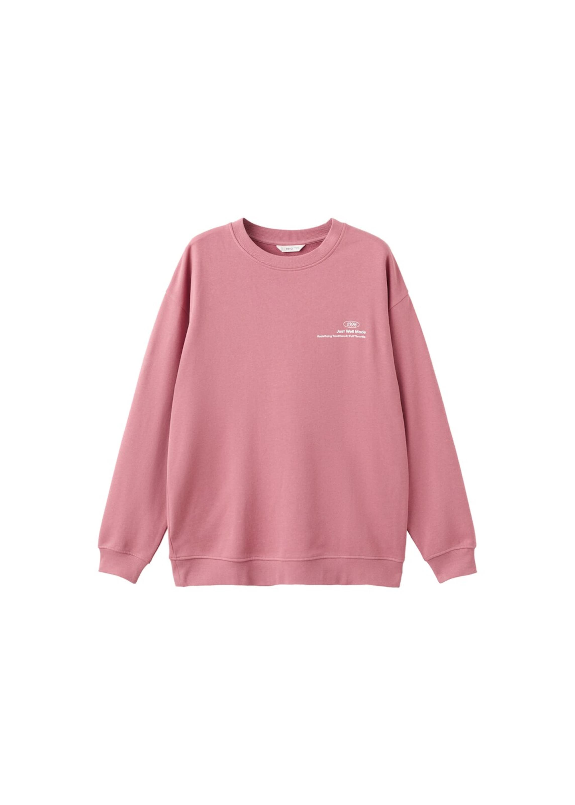 MANGO TEEN Sweatshirt 'Spirit' in Pink: front