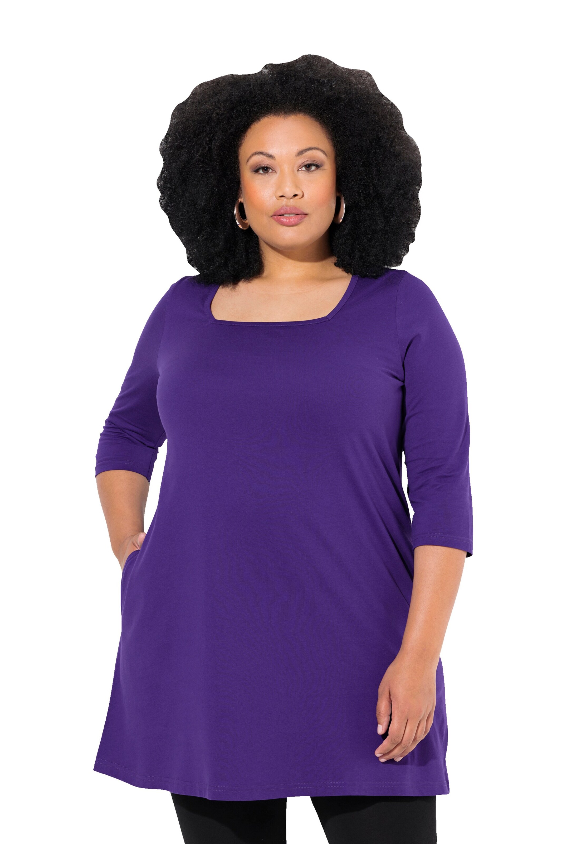 Ulla Popken Shirt in Purple: front