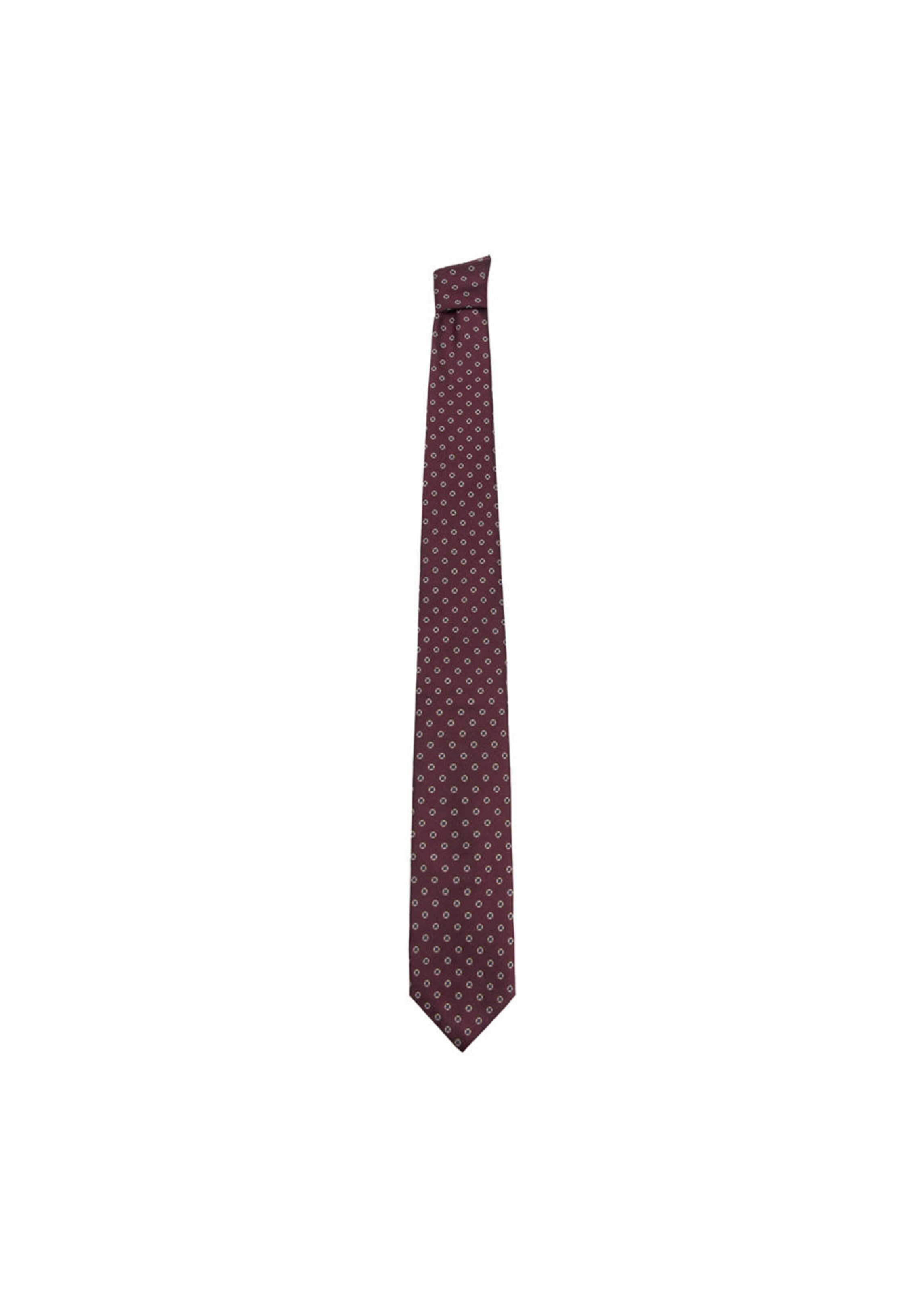 MANGO MAN Tie 'Geo8' in Onesize in Indigo / Light brown / Bordeaux, Item view