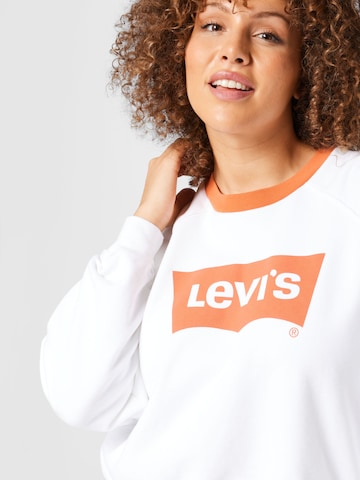 Levi's® Plus Μπλούζα φούτερ 'PL Vintage Raglan Crew' σε λευκό