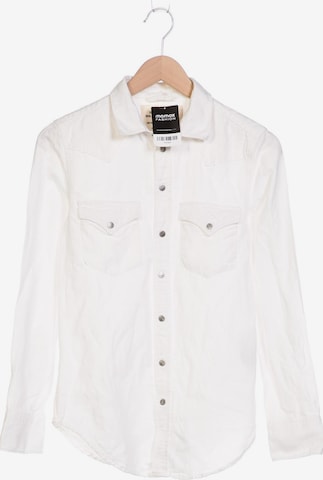 DIESEL Button Up Shirt in S in White: front