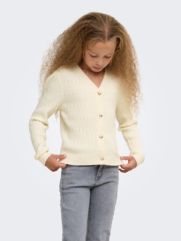Cardigan 'KOGKATIA' ONLY GIRLS en beige : devant
