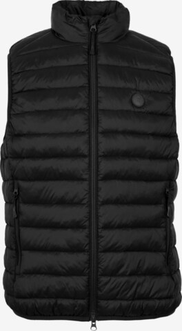 Scalpers Slim fit Vest in Black: front