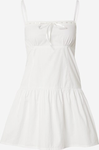 Motel Dress in White: front
