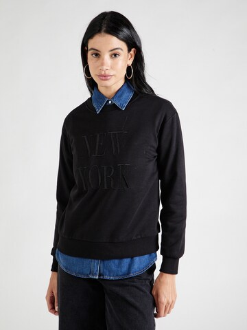 JDY Sweatshirt 'New York' in Black: front