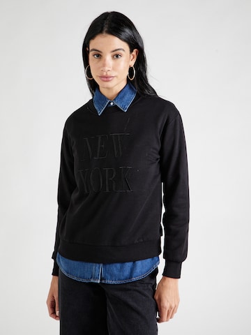 melns JDY Sportisks džemperis 'New York': no priekšpuses