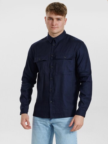 Dxnmxrk Shirt 'DXEggert' in Blau: Vorderseite