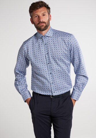 ETERNA Regular fit Button Up Shirt in Blue: front