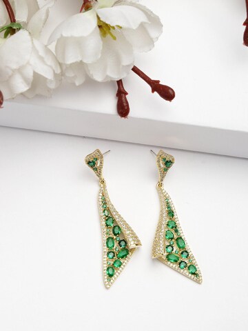 Boucles d'oreilles 'Sofiaette' AVANT-GARDE PARIS en vert
