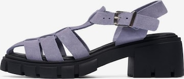 Bianco Strap Sandals 'FABIANA' in Purple: front