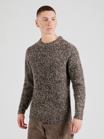anerkjendt Sweater 'SUNE' in Brown: front