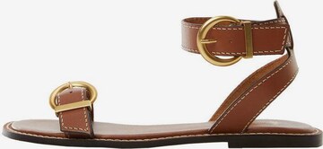 MANGO Sandals 'isla' in Brown: front