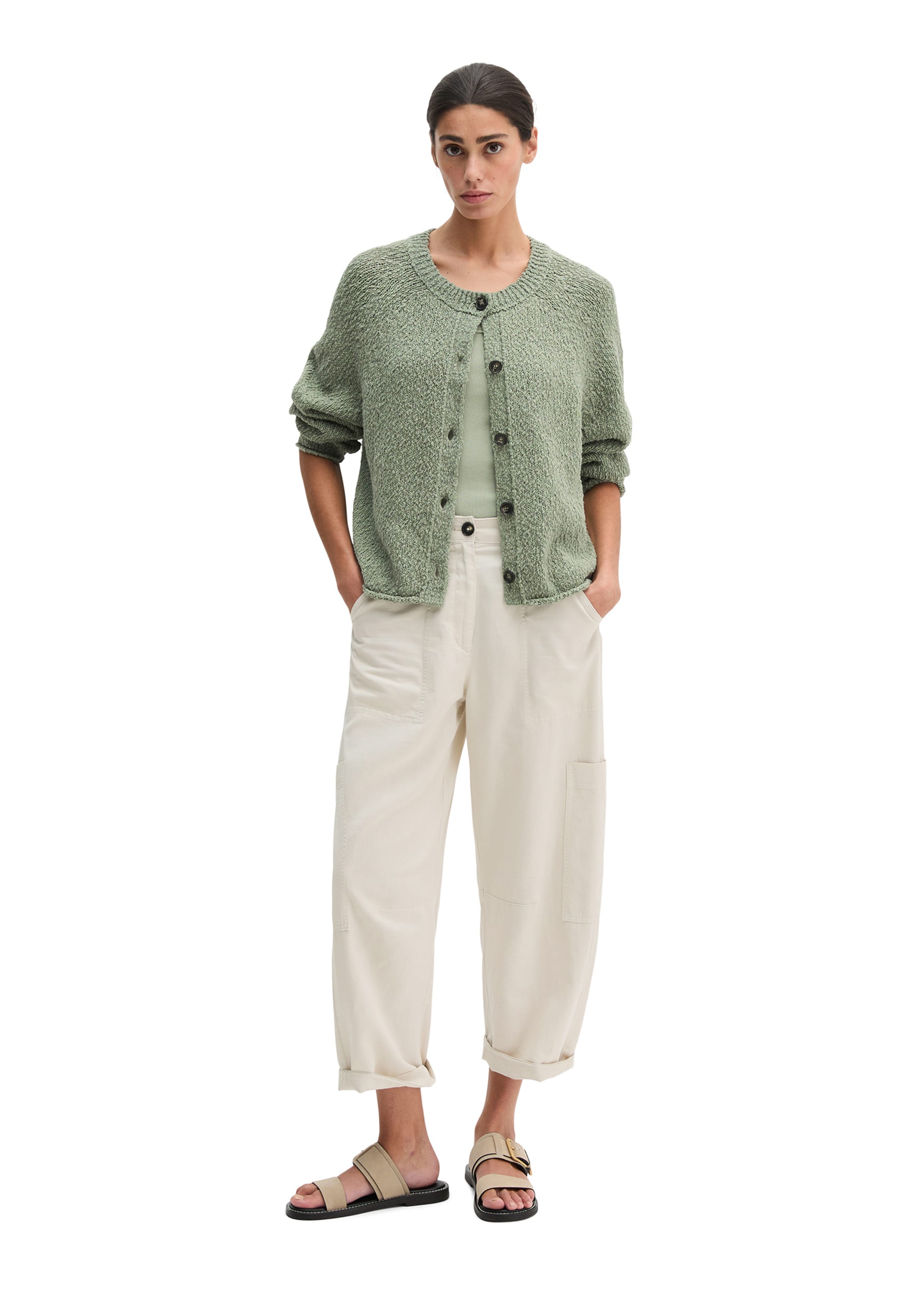 Marc O'Polo Strickjacke in Grün