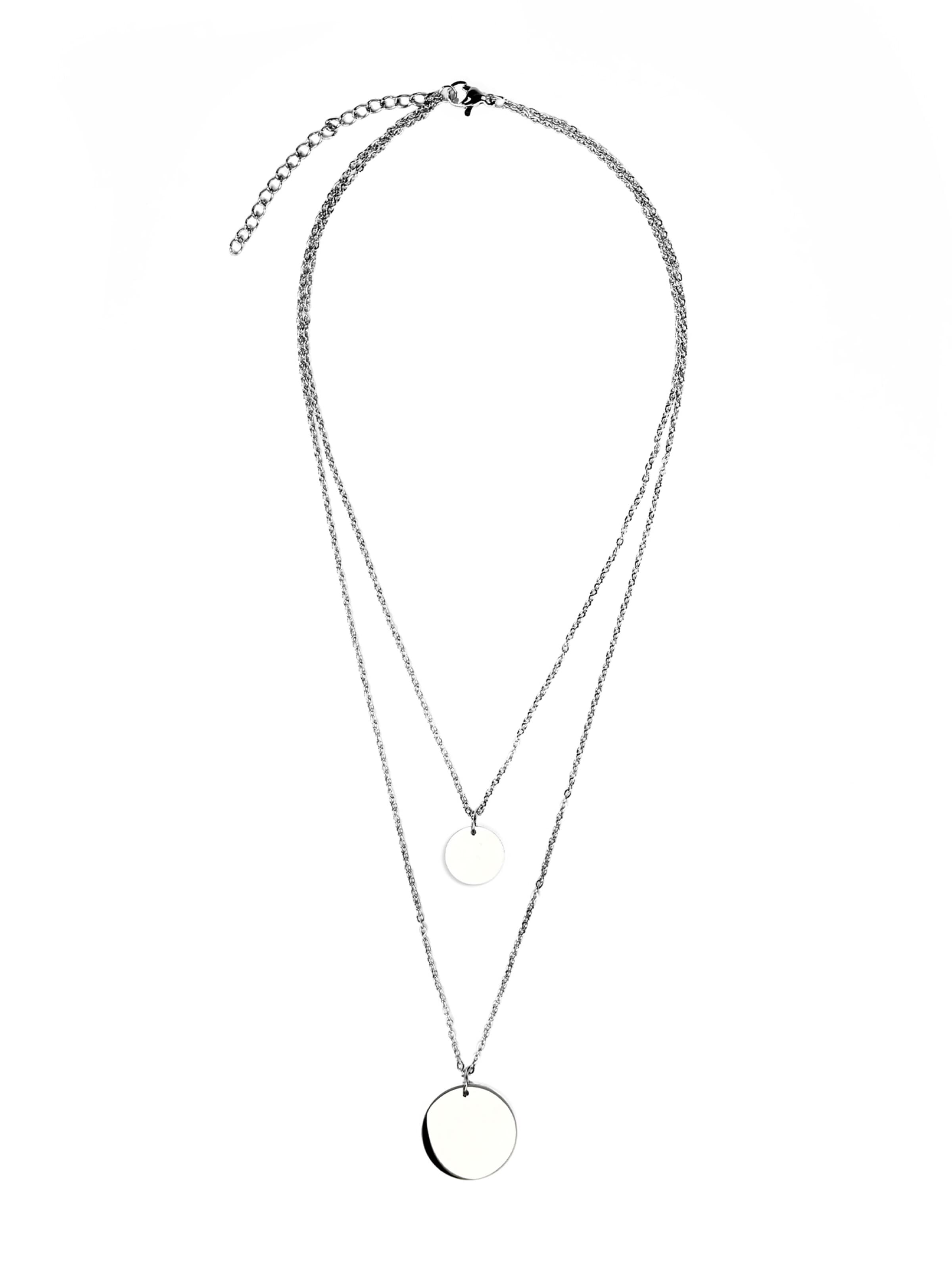 lePelou Necklace 'SERINA' in Silver: front