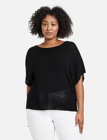 Pull-over SAMOON en noir : devant