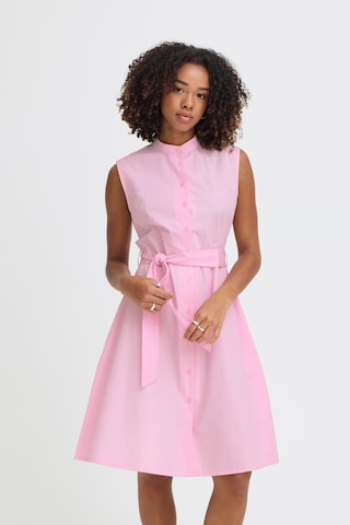 Robe ICHI en rose : devant