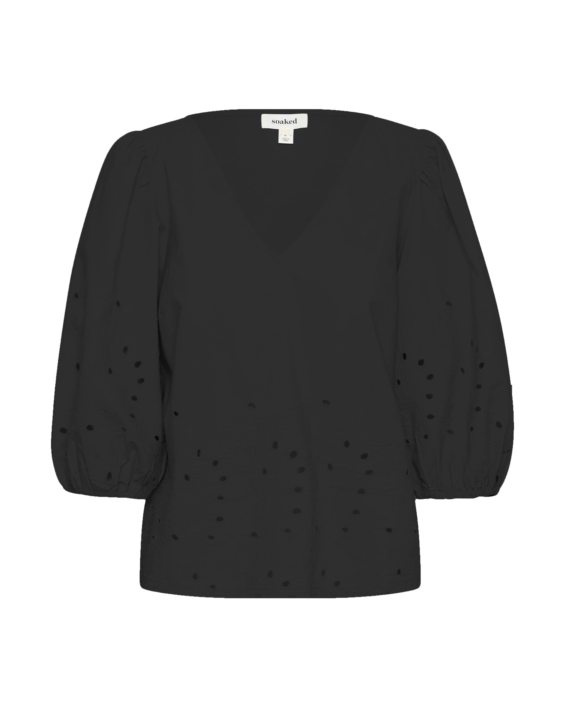 Chemisier SOAKED IN LUXURY en noir : devant