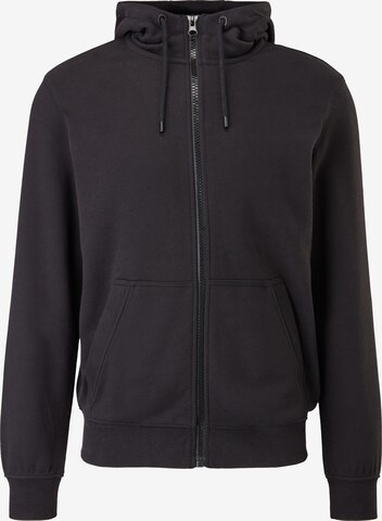 s.Oliver Zip-Up Hoodie in Black: front