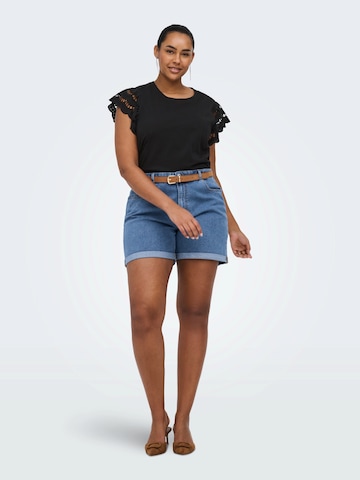 ONLY Carmakoma Majica 'CARMACY' | črna barva