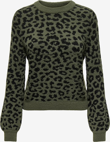 JDY Пуловер 'JDYLorraine' в зелено: отпред