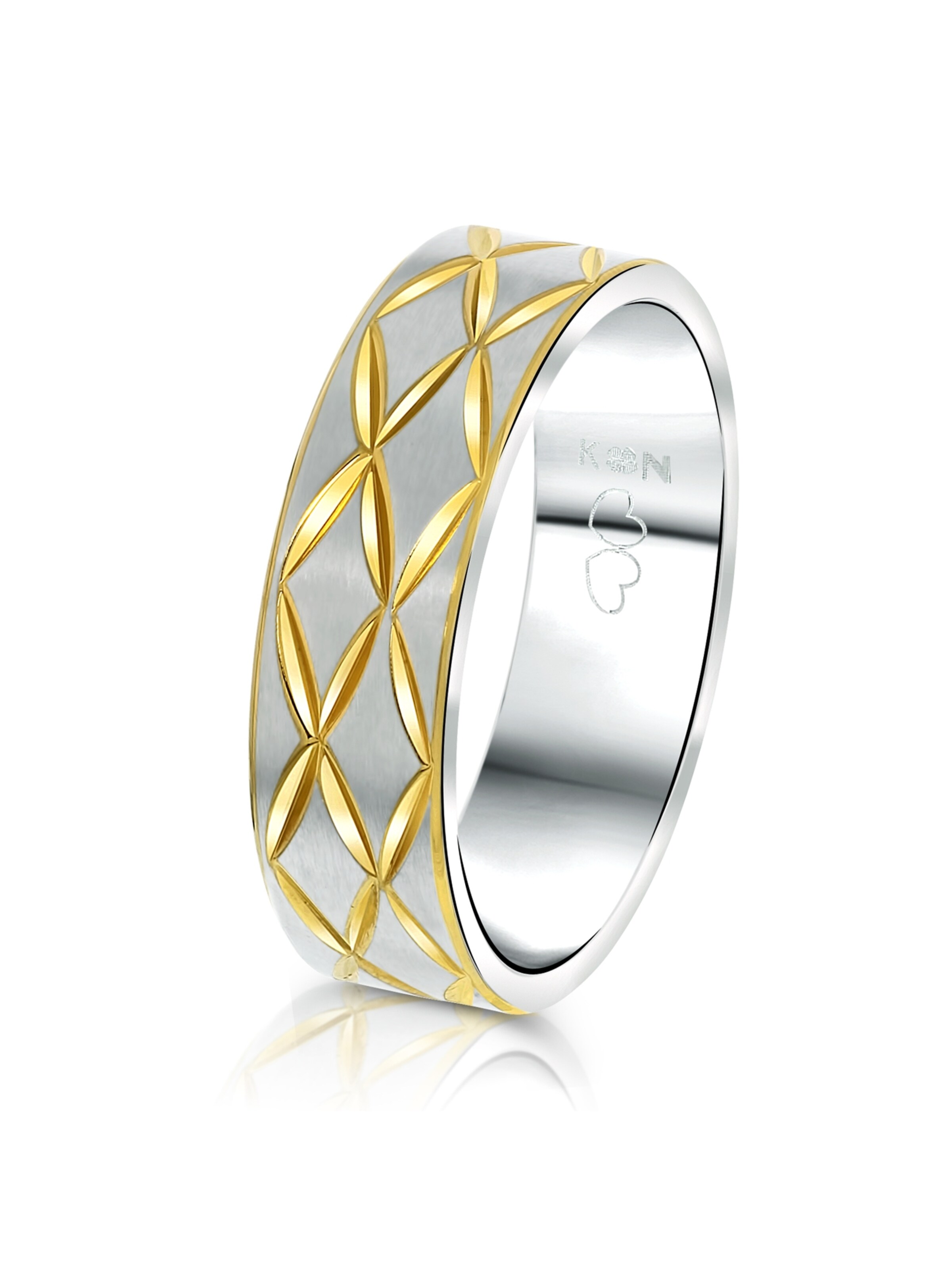 Lucardi Ring in Silber: Vorderseite