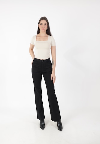 regular Jeans di Elara in nero: frontale