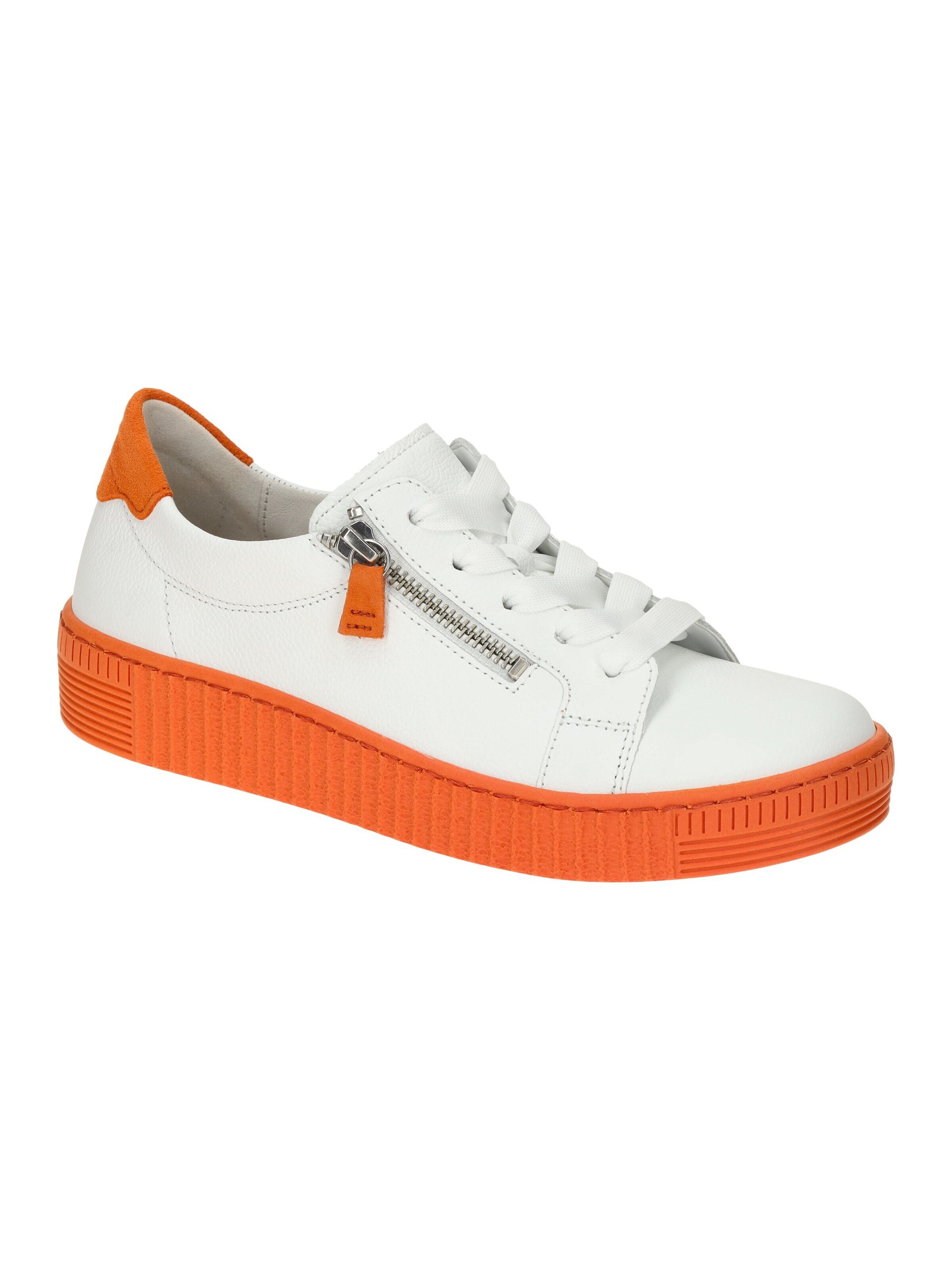 GABOR Sneaker low 'Gabor Schuhe weiß orange Damen Sneakers 63.334.23'‌‌‌‌ in 40 in weiß, Produktansicht