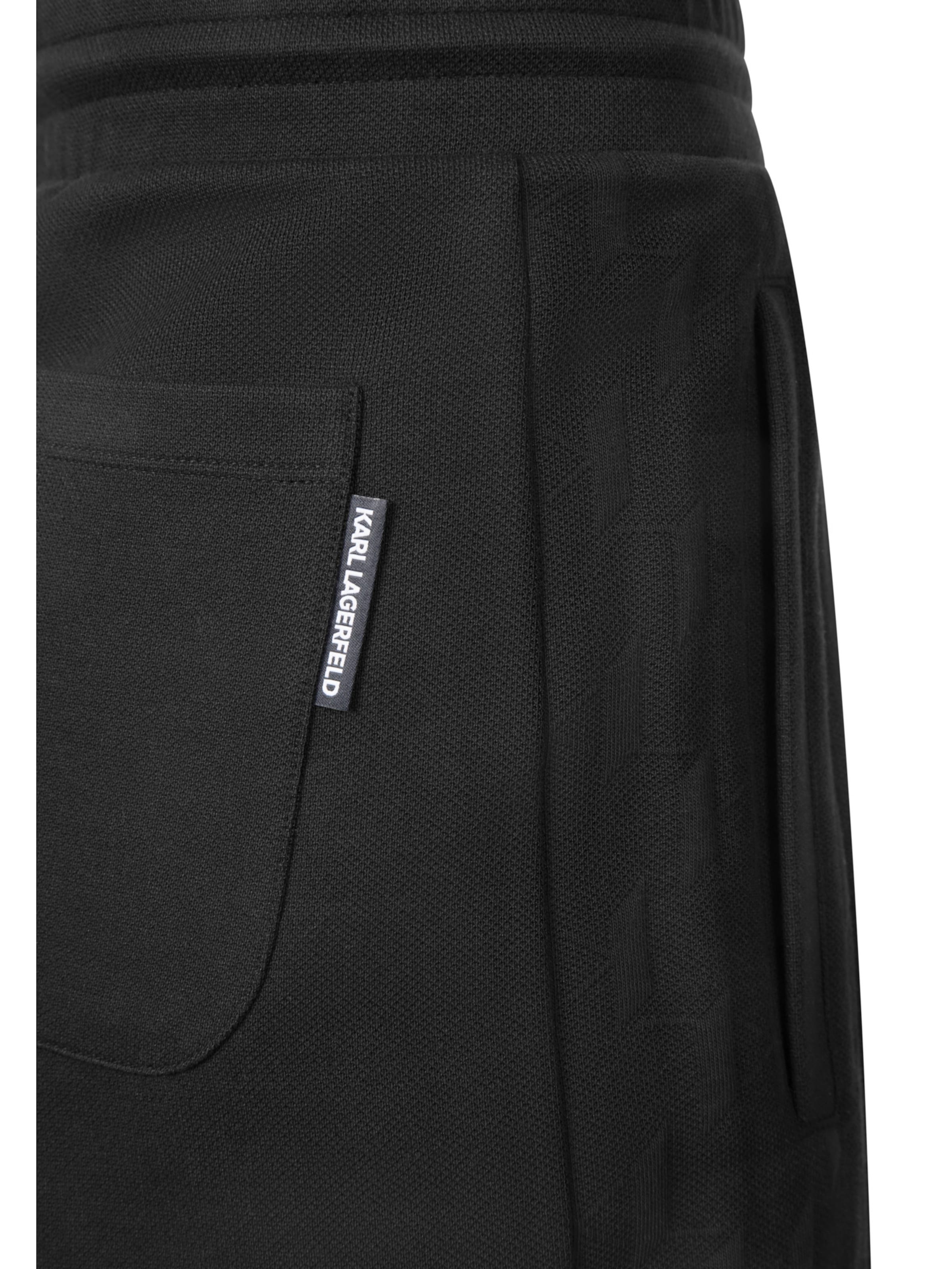 regular Pantaloni di Karl Lagerfeld in nero: lato