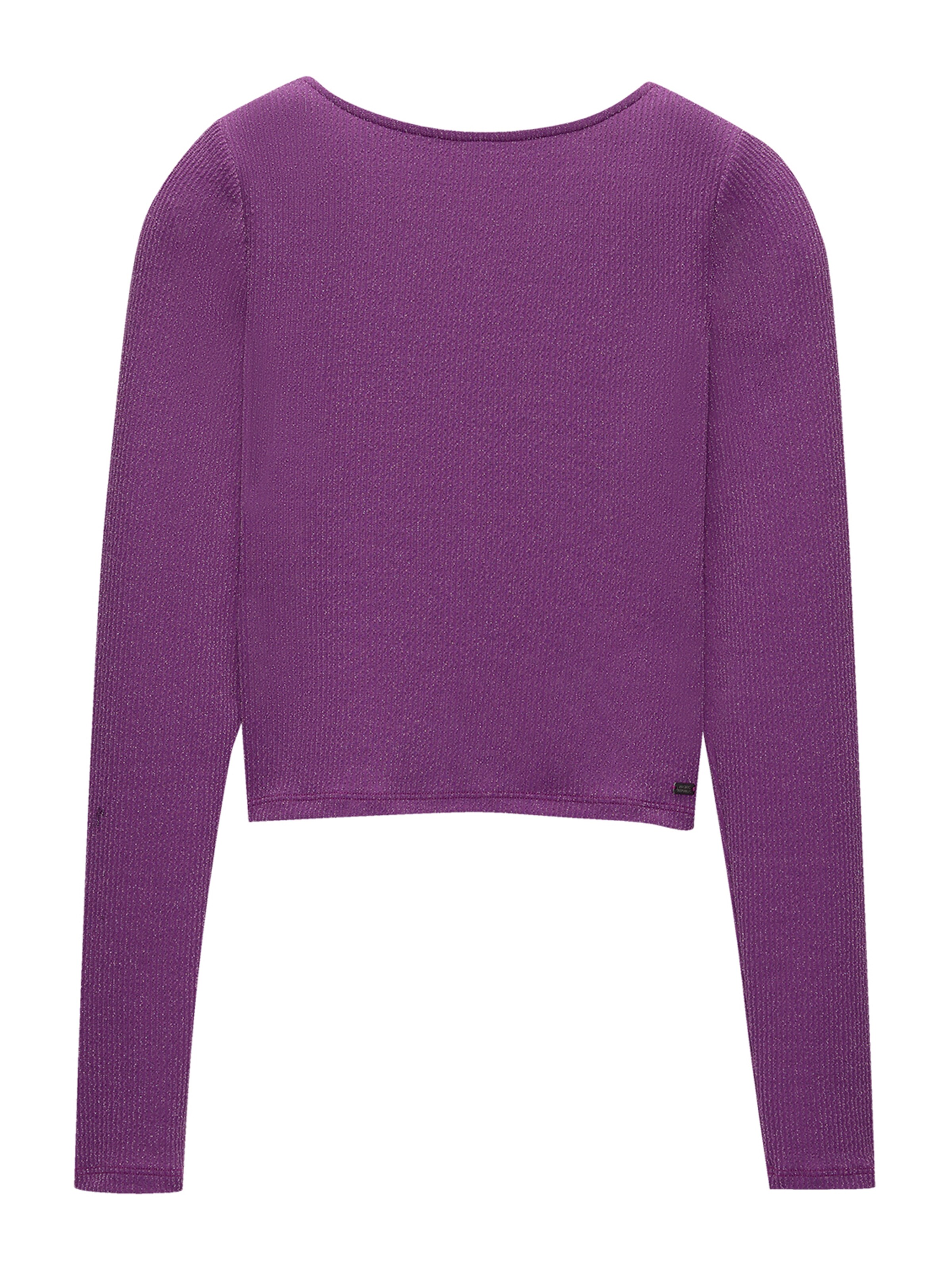 Tricou de la Pull&Bear pe mov: față