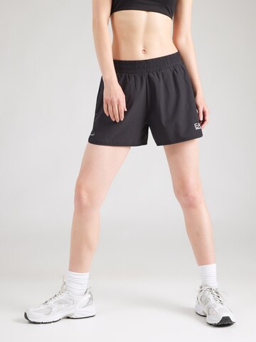 EA7 Emporio Armani Loosefit Παντελόνι φόρμας 'VENTUS7' σε μαύρο: μπροστά
