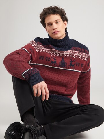 Pull-over 'Holiday' Lindbergh en rouge : devant