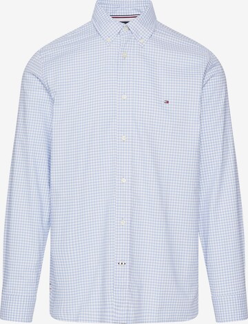 TOMMY HILFIGER Comfort fit Overhemd '1985 Gingham' in Blauw: voorkant