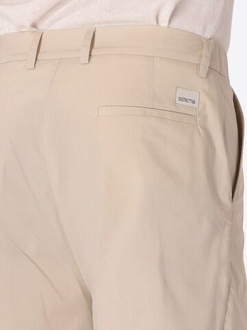 Regular Pantalon à pince 'T. GRANO' Distretto12 en beige
