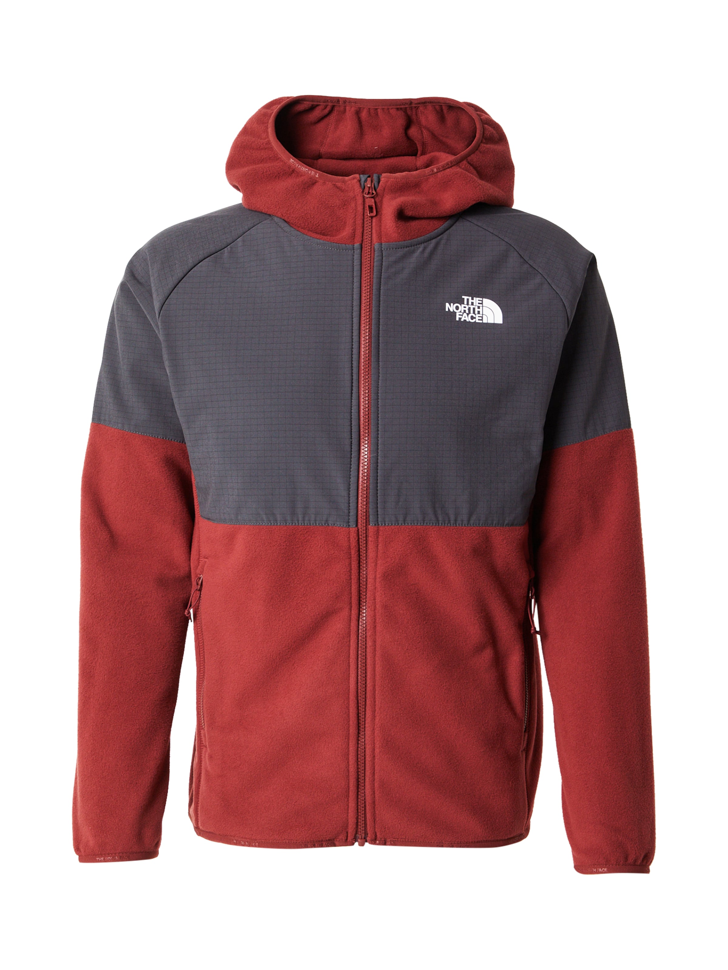 THE NORTH FACE Funktionsfleecejacka 'GLACIER' i röd: framsida