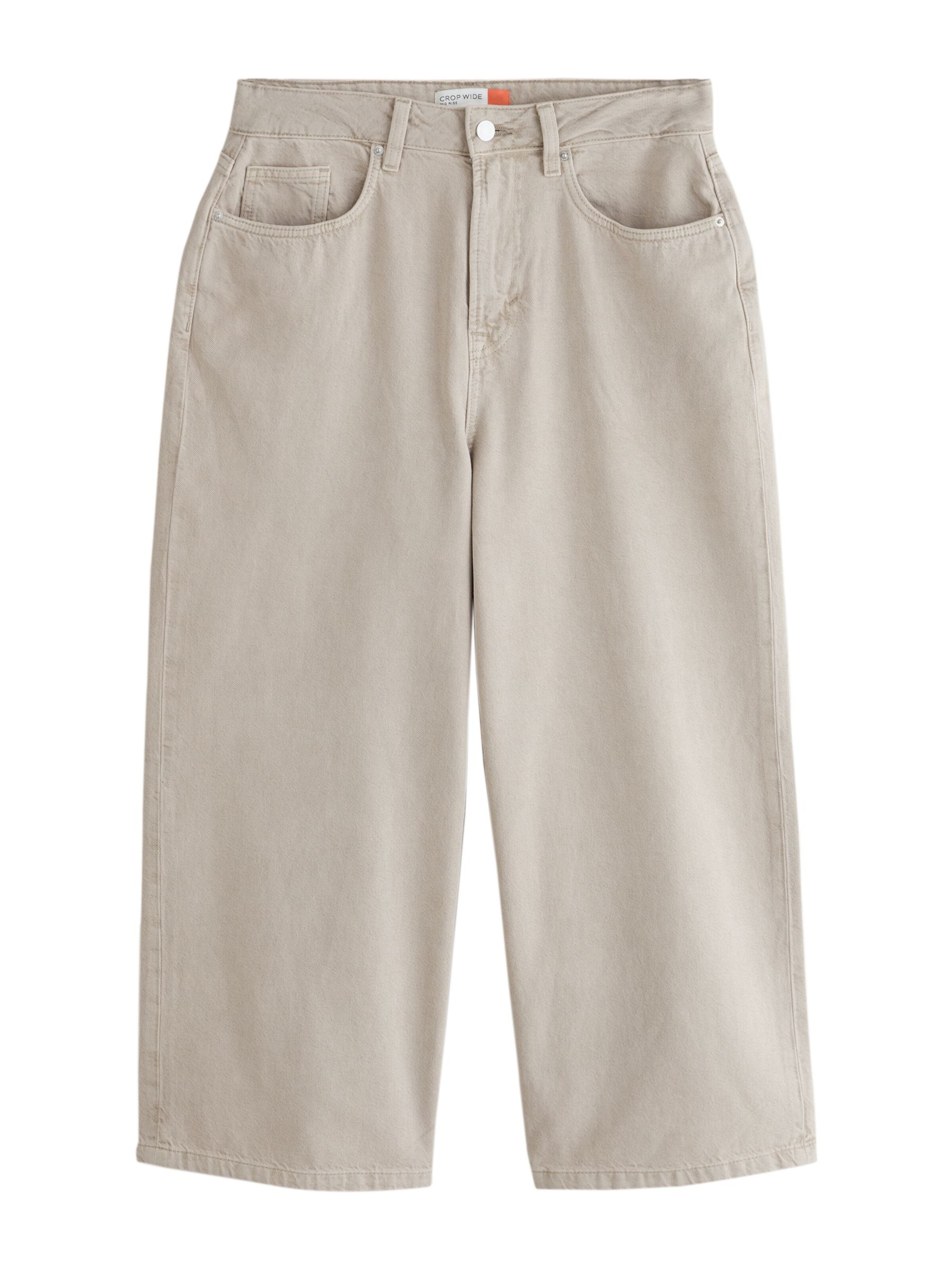 Next Wide Leg Jeans in Beige: Vorderseite