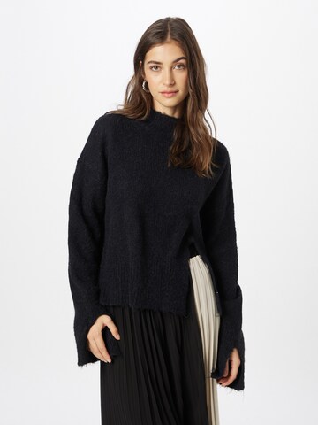 Misspap Sweater 'Split' in Black: front