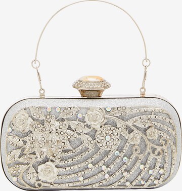 FELIPA Clutch in Silver: front