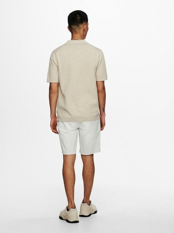 T-Shirt 'Ace' Only & Sons en beige