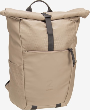 Sac à dos ZWEI en beige : devant
