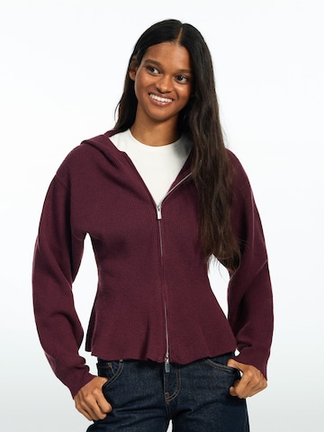 Cardigan Bershka en rouge : devant